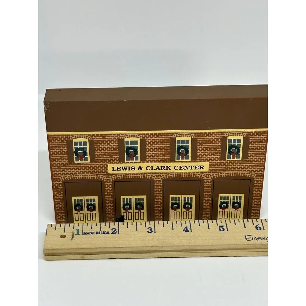 VTG 90's The Cat's‎ Meow St. Charles Lewis & Clark Center Christmas Decor Shelf